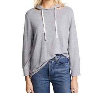 Monrow cutout pullover hoodie